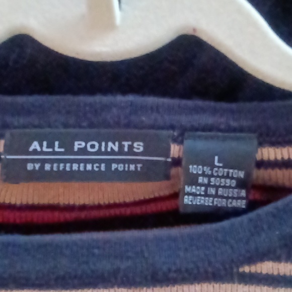 All Points By Reference Point Long Sleeve Sweater Size Large - Picture 3 of 3
